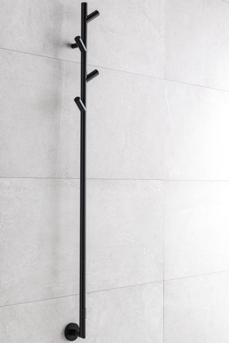 Elektrinis rankšluosčių džiovintuvas PMH Lisa 14,4x170,8 cm, juoda