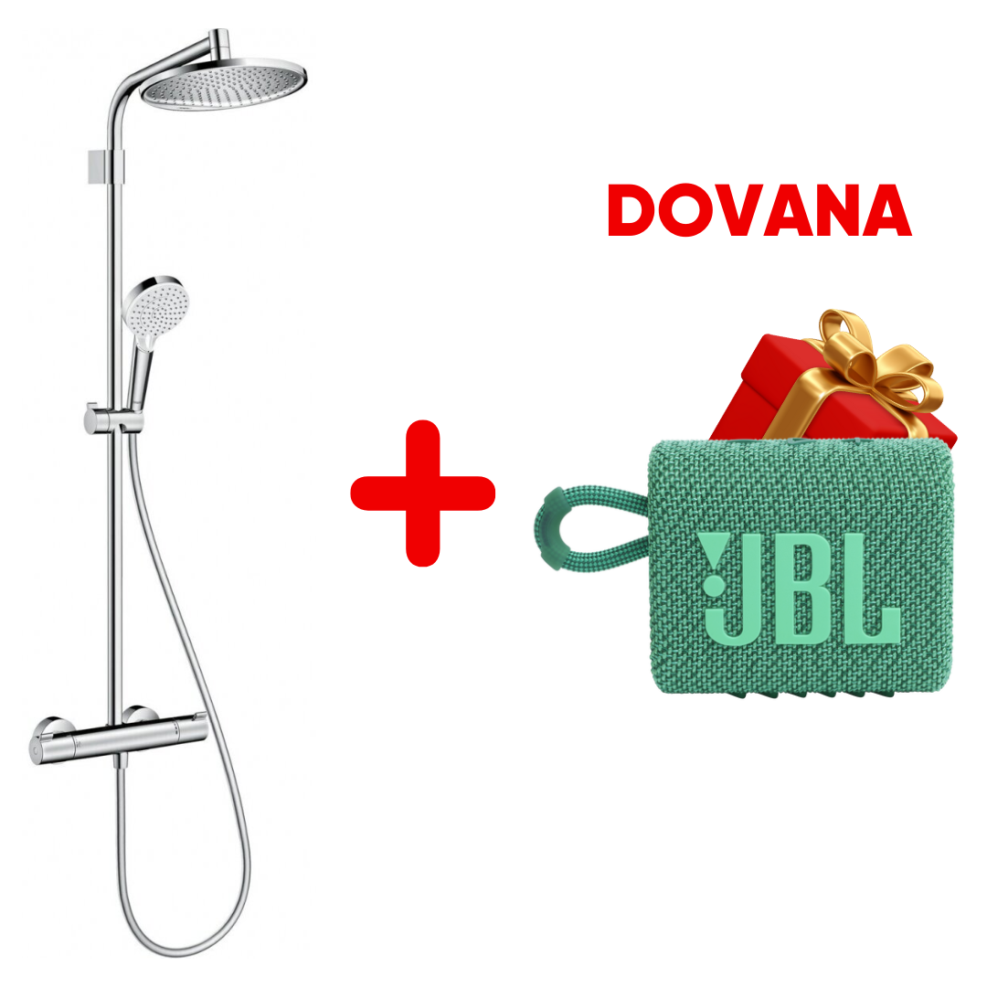 Termostatinė dušo sistema Hansgrohe Crometta S 240 Varia, chromas