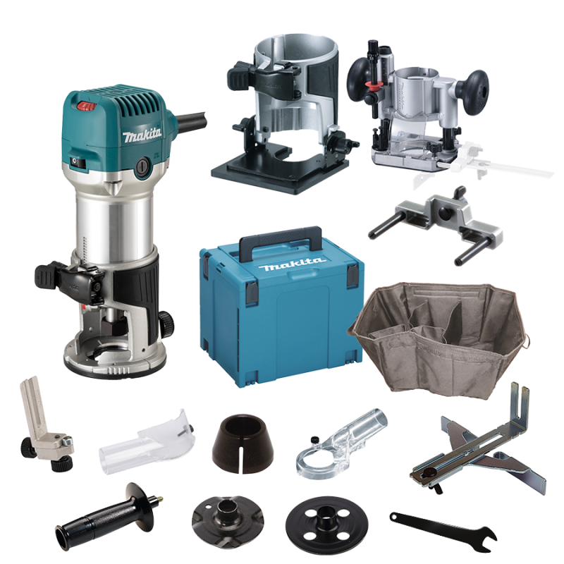 Vertikalus frezeris MAKITA RT0702CX2J su priedais | Muresta.lt Vertikalus frezeris MAKITA RT0702CX2J su priedais | Muresta.lt