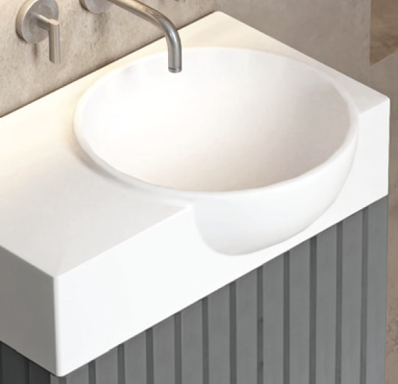 ❀泰子❀ Xonyx akmens masės praustuvas su stalviršiu Balteco NU40R, dubuo